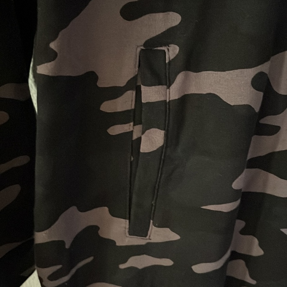 Soho Black Camo Hoodie Dress Size S - Picture 2 of 6